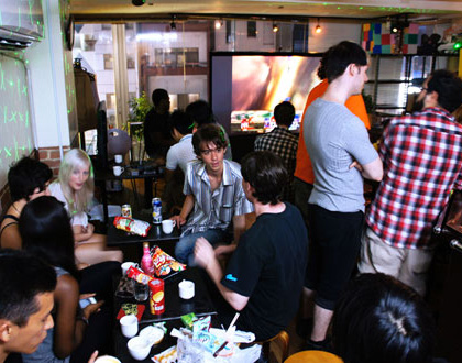 外国人とゲーム大会